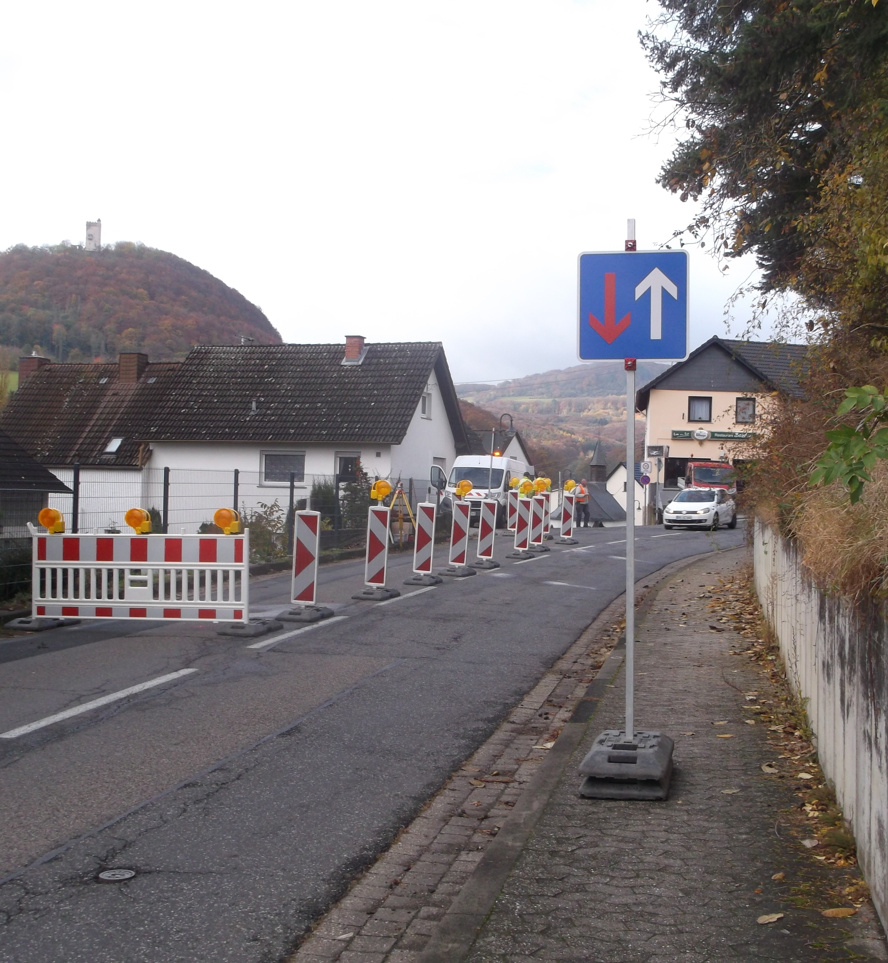 Ausschilderung und Absperrung bei Baustellen